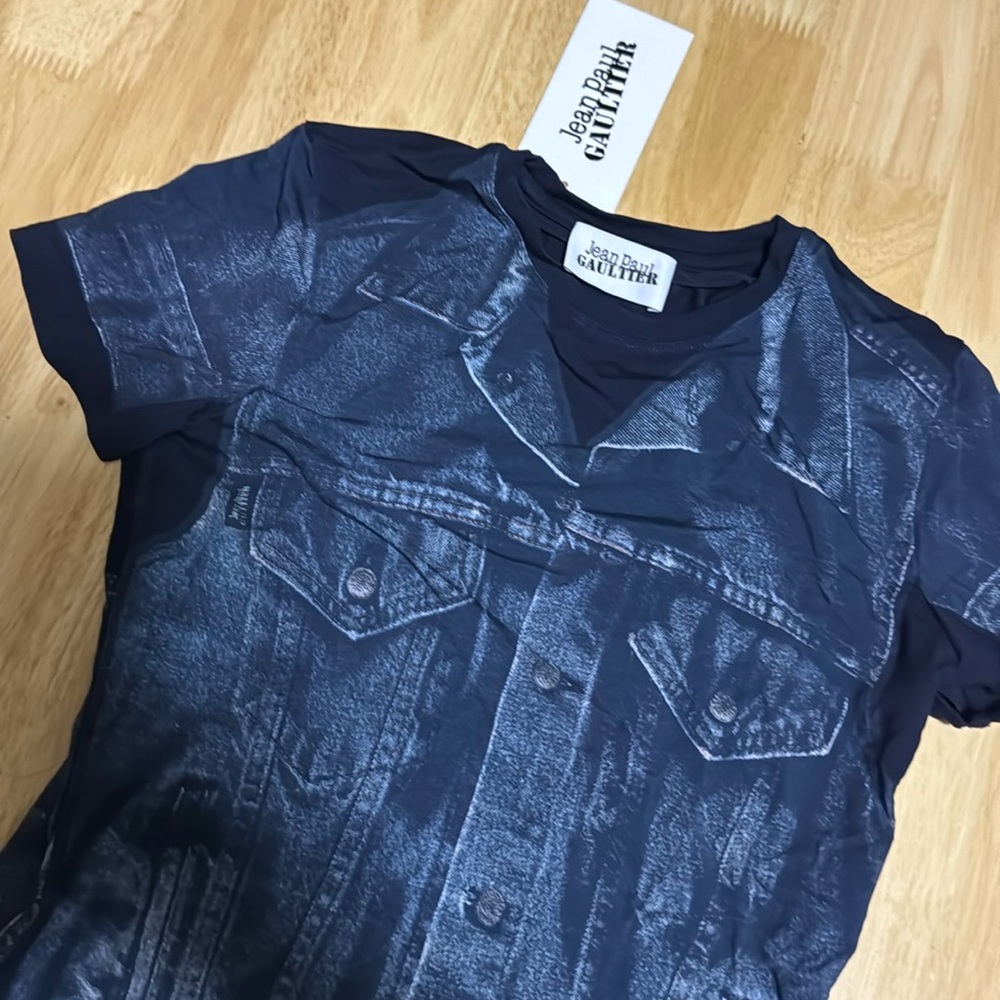 Jean Paul Gaultier L’Oeil Blue Graphic T-Shirt
